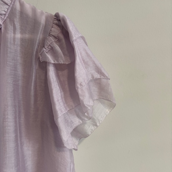 Lilac sheer flowy blouse - Picture 2 of 5